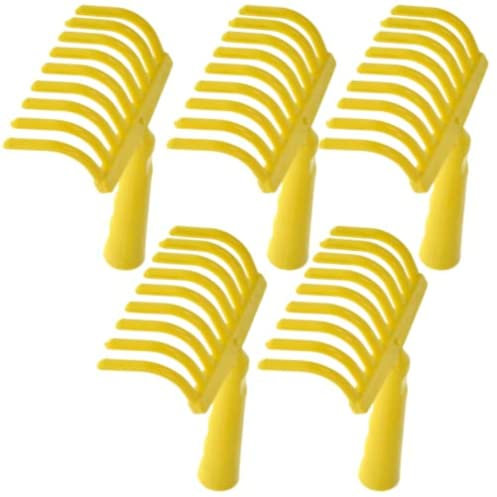 Rastrello Raccolta Olive 9 Denti , Rastrello per olive dimensioni 14 X 20 cm , Rastrello con Foro Conico 27 mm per Inserimento staffa (5)