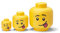 LEGO Storage Head Collection Silly - Mini, Small, and Large Sizes - Functional Stackable Storage Box for Kids' and Adults' Room Organization Home Decor