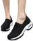 NGUMMS Zapatos sin Cordones para Mujer | Zapatillas Casuales Transpirables y Deportivas con Soporte, Anchas para Caminar
