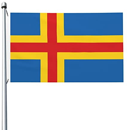 Flagge von Åland, 90 x 150 cm, für den Außenbereich, Dekoration, leichtes Banner, für Zuhause, Party, Hof, 3 x 5 Flaggen