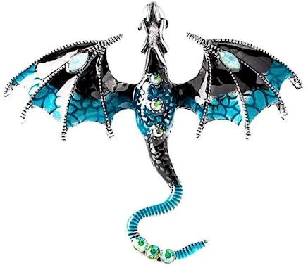 MayDee Broche De Dragon Volant De Dessin Animé De Goutte D'huile Vintage pour Les Hommes Et Les Femmes Accessoires De Vêtements, Broche De Dragon Volant Décoration De Personnalité (B)