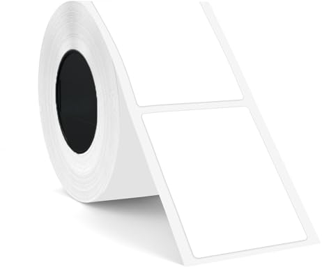 SUPVAN KATASYMBOL T50M Pro/Plus Etikettenband Papier, Wasserfeste Etikettenfür Heim, Schule, Büro, 45 mm x 60 mm, 130 Etiketten/Rolle, Schwarz auf Weiß