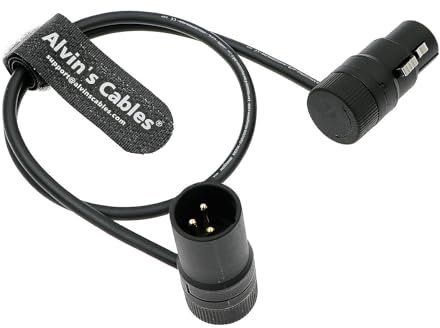 Alvin's Cables Rotatif Low-Profile XLR 3 Broches Mâle à Femelle Câble Connecteur d'origine Microphone équilibré Cordon Audio