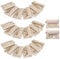 Vlando 20 Pcs Travel Velvet Jewellery Pouch with Zipper Clear Travel Jewellery Bag Jewellery Travel Organiser for Travel Business Trip