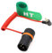 HangTon Cable de audio de 3,5 mm Mini Jack a XLR de 3 pines para micrófono BOYA Rode Wireless GO II a Sony FX9 FX3 Canon Cámara Mixer Grabadora, ángulo recto macho rojo trenzado 50 cm