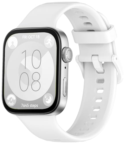 Correa Silicona para Huawei Watch Fit 3 - Repuesto Deportivo Suave y Ajustable para Hombre/Mujer - Bracelet Impermeable para Smartwatch Fit 3