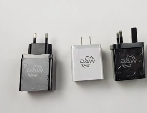 DAW | 4-Port USB Wall Charger Plug – Black | Quick Charge 3.0 Fast Charging Adapter | Multi USB Power Plug with Smart Charging | Charger for iPhone 15 14 13, Samsung S24 S23 S22