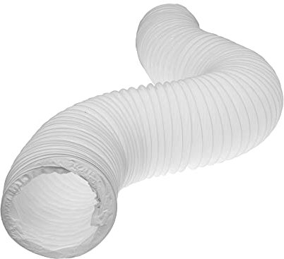Vent Systems Tuyau flexible en PVC Ø 160 mm 3 m avec fil d'acier à l'intérieur. Conduites d'air flexibles pour la ventilation. Canal flexible de chauffage, de refroidissement et de ventilation