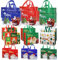 ReaGold 18 Stück Geschenktüten Weihnachten - Wiederverwendbare Tragetaschen Mit Griffen, 6 Große, 6 Mittelgroße, 6 Kleine Geschenkverpackungen