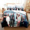 PTNQAZ Fast and Furious Bettwäsche-Set, 3-teilig, Vin Diesel Paul Walker 3D-Druck, Geschenk für Männer und Frauen, Geburtstagsgeschenk (Fast 3, Super-Kingsize-Bett)