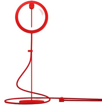 BILY Lampe de Lecture Portable LED avec perchoir, Prise USB, avec 3 Modes d'éclairage, pour PC Portable et Smartphone - Rouge