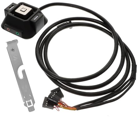 PHENOFICE Rallonge De Bouton Dalimentation pour Pc Câbles Dalimentation Marche/arrêt pour Ordinateur Noir