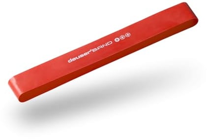 Deuserband Plus, Widerstandsband/Physio Band, VEGAN, In Deutschland gefertigte Fitnessbänder, Gymnastikband für Krafttraining, Fitness, Yoga, Pilates, Ergotherapie, Physiotherapie