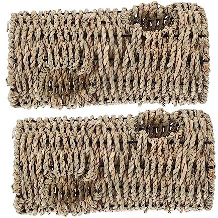 GREENADSCAPE 2pièces Tunnels Tissés pour Hamsters Jouets Activité pour Petits Animaux Écureuils Et Cochons