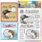 CHGCRAFT Vintage Ladies Clear Stamps Postkarte Transparent Stamps Brief Silikon Clear Stamp Dichtungen für DIY Scrapbooking Fotoalbum Dekoration, 4,3x6,3 Zoll