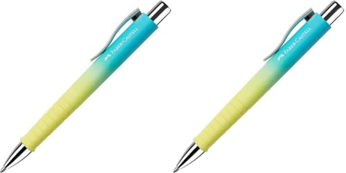 FABER-CASTELL 241109 - Kugelschreiber Poly Ball Urban Sunrise, mit auswechselbarer XB Mine, dokumentenecht, 1 Stück (Packung mit 2)