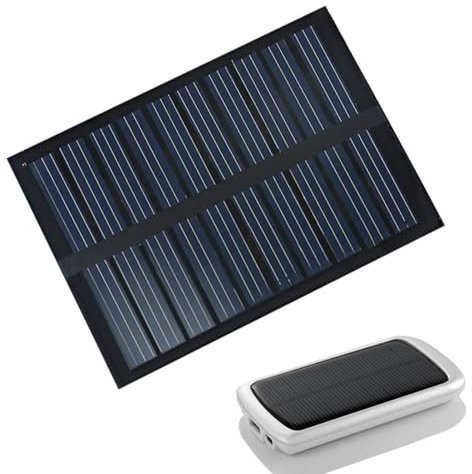 Paneles solares pequeños - Paneles solares de 1,5 W y 12 V para hogares, paneles solares portátiles para camping, cargador solar impermeable con cables para bicicletas, teléfonos móviles, banco de