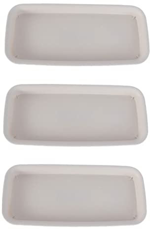 Garneck 3 Stücke Rechteckige Blumentopf Untersetzer 40 cm – Eckige Pflanztopf Untersetzer Aus Robustem Kunststoff Für Drinnen Und Draußen - Ideal Für Blumen- Und Pflanzkübel Gartenbedarf