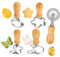 Coupeurs de Ravioli, MXTIMWAN 5 Emporte Piece Ravioli, Roulette à Pâtisserie, Coupeurs de Ravioli avec Manche en Bois, Forme de l'oeuf, Lapin, Papillon, Fleur