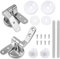 Rocard® | Cerniere di ricambio per sedile WC | Cerniere di ricambio per WC | Kit di riparazione fai da te per Wc | Con accessori e parti di riparazione per la maggior parte dei sedili WC (2 pezzi)
