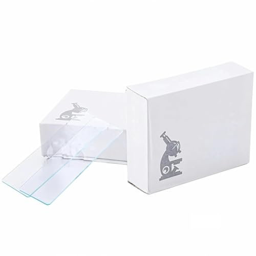 100 Glass Slides with Single Concave Depression for Microscope, Wet Specimen Observation