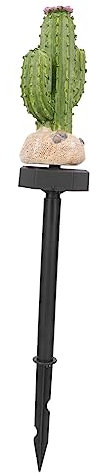 YARNOW Lampe Solaire Piquet Décorative Pour Jardin Et Pelouse Forme Cactus Rechargeable