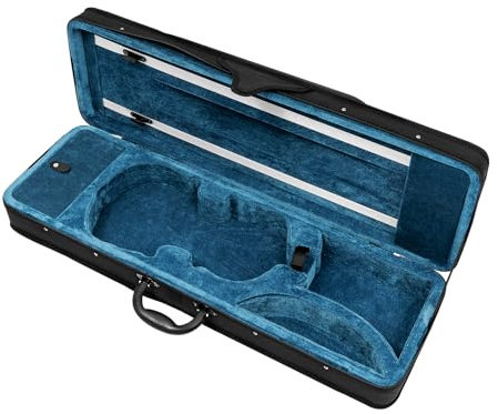 CHIMHOON 4/4 Geige Koffer, Violine Case, Geigenkasten Violinenkoffer mit Rucksackriemen, mit Bogenklammern, Dekorationstuch, Bezugstuch, Geeignet für die 4/4 Geigen, 78×26×12.5cm
