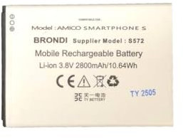 TY BETTERY® Batteria Compatibile con BRONDI Modello S572 Amico Smartphone S