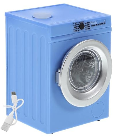 Gatuida De Lavadora Miniatura Lavadora De Juguete para Accesorio De Bricolaje Portátil Decoración para Juguete