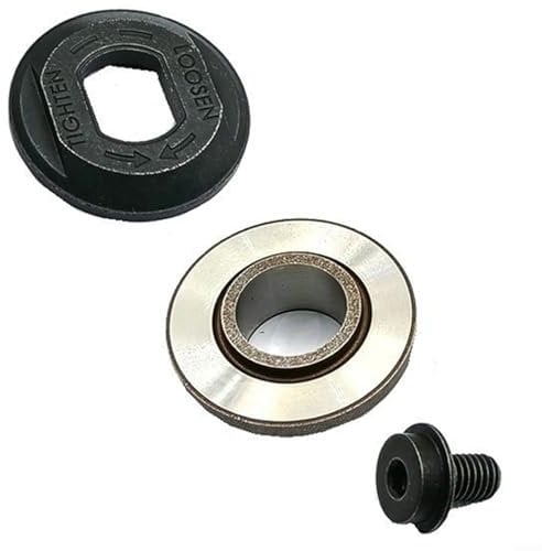 Circular Saw Flange Replacement Kit For DEWALT DC390/DCS391/DC310KL (Part# 610046-00, N621119, 648697-00), Includes Inner/Outer Flanges & Blade Bolt, Metal Construction