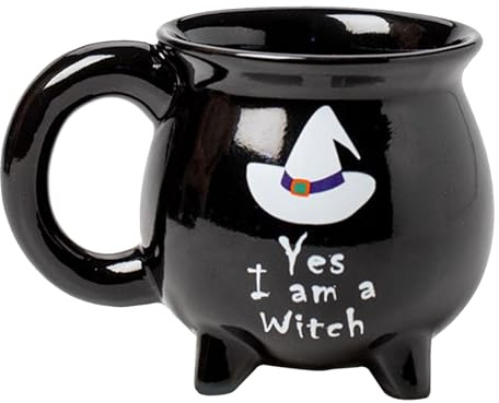 Taza de caldero de Halloween – Taza de bebida de cerveza de bruja, vaso espeluznante para bebidas calientes y frías, té, latte, mesa, cocina, oficina, sala de estar, vacaciones, cumpleaños y uso