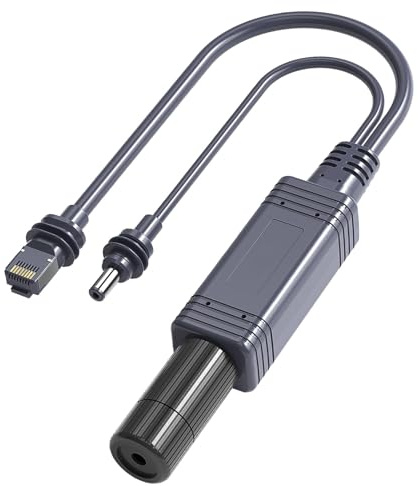 Gigabit PoE Splitter 100 W aktiver PoE zu Konverter mit 1 2 Aufteilung 1000 Mbit s 100 m Reichweite für Sicherheitskameras VoIP Telefone und APs