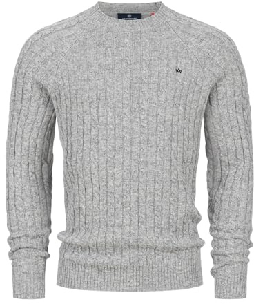 KRONSTADT Herren KSFlynn Feinstrickpullover Winterpullover aus Wollmix | Eleganter Cardigan aus warmem Materialmix für Business und Alltag, Herrenjacke, Freizeitjacke, Strickoberteil für Männer