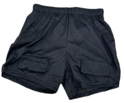 wisoolkic Lockere Hockey Shorts für Herren, professionelle Jock Hose für Fußball, Baseball, Football, M mit Schrittschale, Keine Schrittschale, L