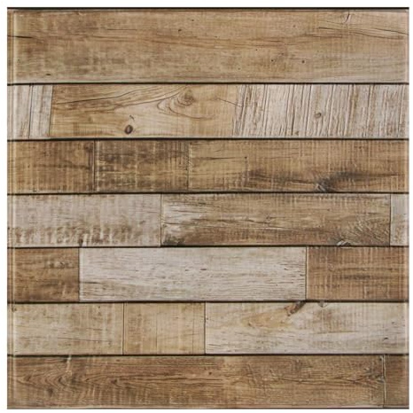 Commomy 3D Wandpaneele Selbstklebend Holzoptik, 10 Stück, 30 x 30 cm | PVC Holzverkleidung Wasserdicht Holz Paneele Wandverkleidung für Wohnzimmer, Küche, Schlafzimmer, Kein Echtes Holz