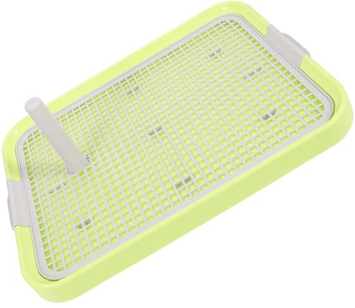BCOATH Bandeja de baño para Perros con Estructura de Dos Capas y Rejilla Desmontable, Accesorio para Mascotas para Uso en baño y hogar, Color Verde, plástico Resistente