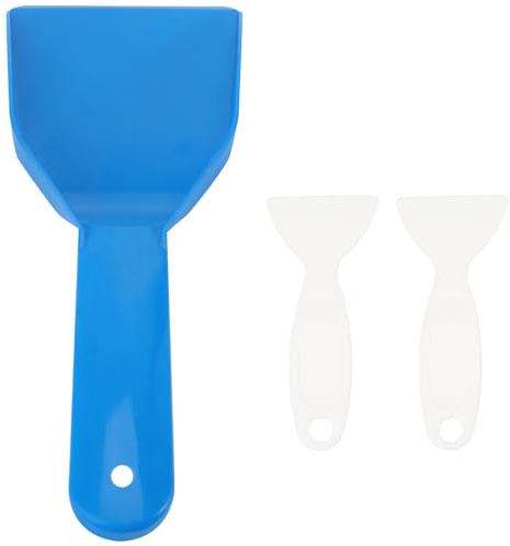 Pelle à Dégivrer pour Réfrigérateur, Grattoir à Glace PP Bleu 3 Pièces | Grattoir pour Congélateur, Enlève la Glace, Usage Maison ou Magasin, pour Réfrigérateur et Frigo