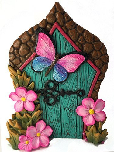 GlitZGlam Miniatur-Schmetterlings-Fee Tür für Miniatur Gartenfeen und GNOME. EIN Fee und Rasen GNOME Garten Accessoire