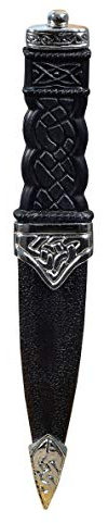 SHYNE KILTS U.K KILT HIGHLANDWEAR SAFETY SGIAN DUBH DUMMY PEWTER MOUNT DESIGN CHROME
