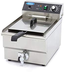 Maxima Friteuse gastro - 16 l - 1 panier - avec robinet de vidange