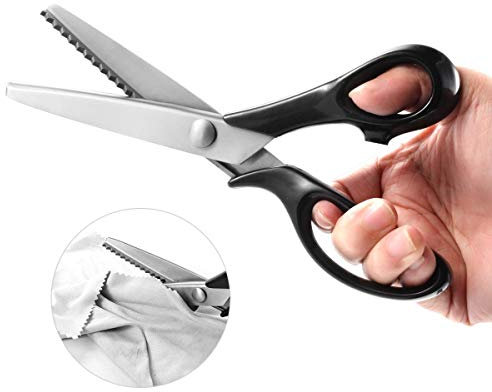 KimDaro Zickzackscheren-Set, 22,9 cm Griff, Profi-Edelstahl, Schneiderschere, Nähschere 3mm Serrated