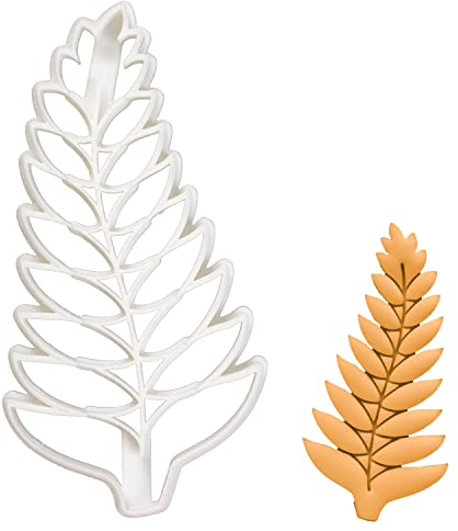 BAKERLOGY Fern Leaf Cookie Cutter - Detailed Biscuit Cutter Design for Baking and Crafts, Ideal on Fondant, Dough, Clay