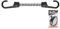 2 Stück Spanngummi Set mit metall PVC Haken 0,8x40cm Gummispannseil Gummispanner Planenspanner BCH2-08040GY-B Bradas 5396