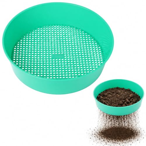 DOITOOL Garden Sieve Plastic Riddle Soil Sieve Mesh Screen Gardening Seedling Tool