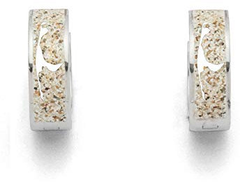 DUR Schmuck: Ohrring, CreoleSylt mit Strandsand O5081