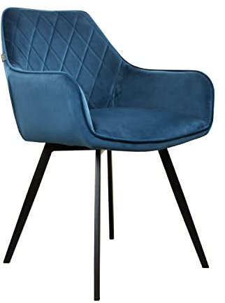 Kick Collection Esszimmerstühl Karl Velvet - Samt - Dunkelblau - Modern und Hochwertig - Samt und Metall - Erhältlich in vielen Farben