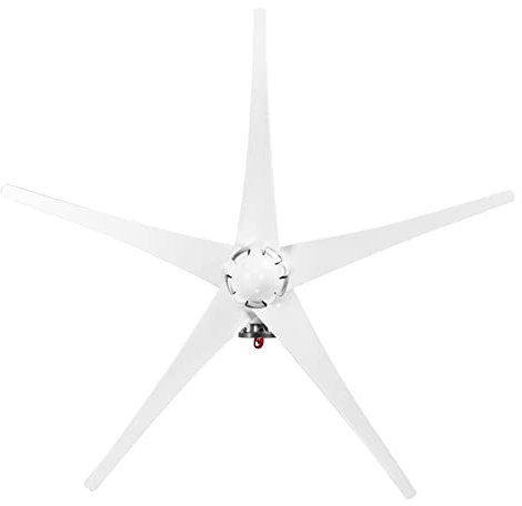 Irishom 12V 1200W Wind Generator with Charger Controller 5 Blades S-Type Minitype Wind Turbine Generator Kit Clear Energy Windmill for Home Highways Boats