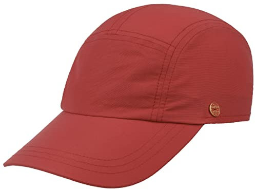 Mayser Riccardo Sunblocker Cap Damen/Herren - Made in The EU Fullcap Sportcap Baseballcap Hinten geschlossen, mit Schirm Sommer Frühling-Sommer - 60 cm rot