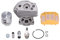 43mm Zylinder Kolben Luftfilter Kit Kettensäge für Husqvarna 545 550xp