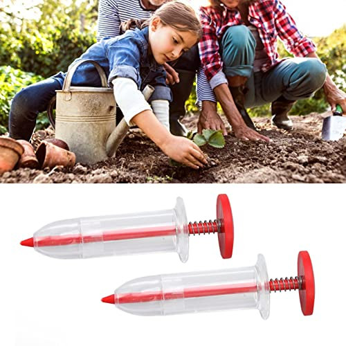 TITA-DONG 2Pcs Hand Seeders, Seeds Dispenser Mini Garden Seed Spreaders, Grass Seed Spreader Garden Spreader, Seeder Sower Planter Set Sowing Seeder Tool for Horticultural Seeding Hand Seed Sower